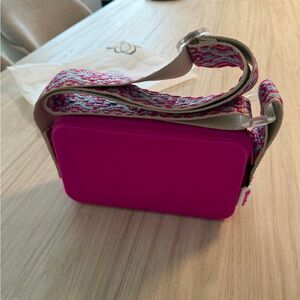Rubber Vibrant Fuchsia Crossbody Bag